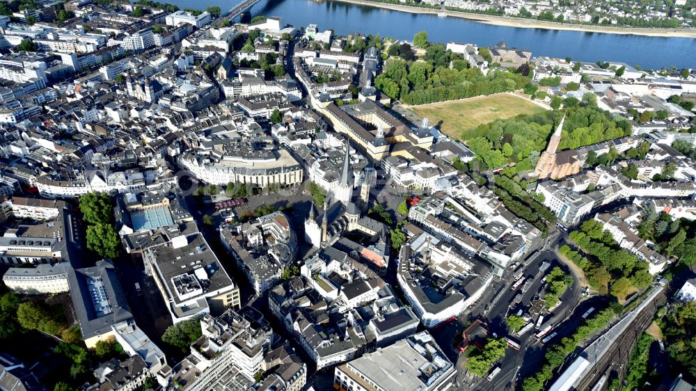 Aerial photograph Bonn - City view of the inner city area in Bonn in the state North Rhine-Westphalia, Germany