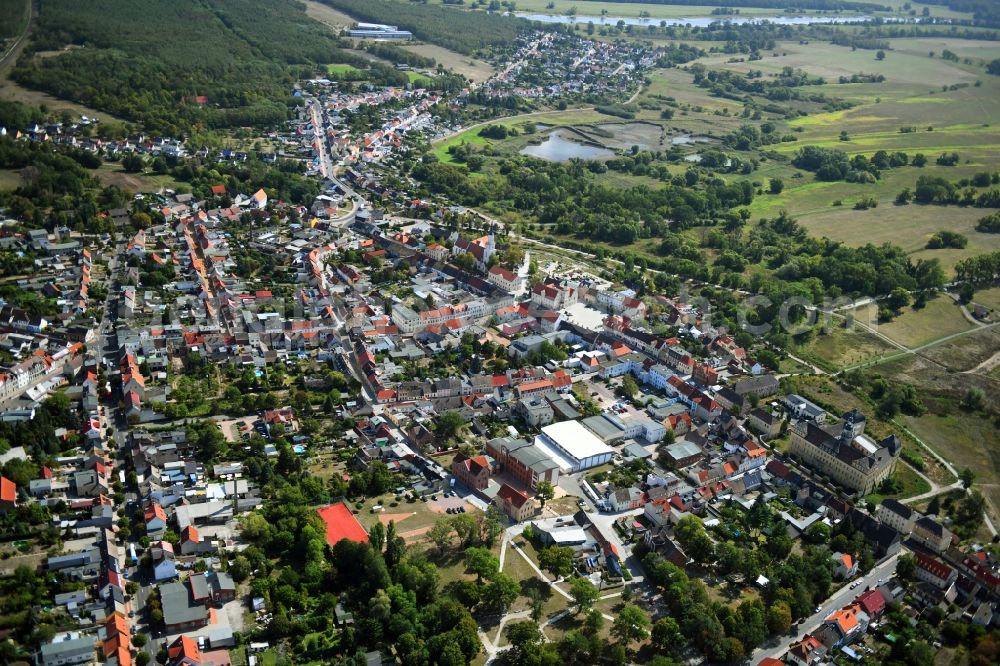 Aerial photograph Coswig (Anhalt) - City view on down town in Coswig (Anhalt) in the state Saxony-Anhalt, Germany