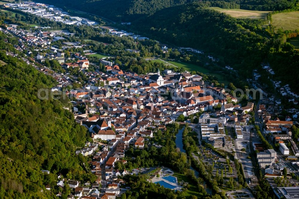 Aerial photograph Eichstätt - City view of the city area of in Eichstaett in the state Bavaria