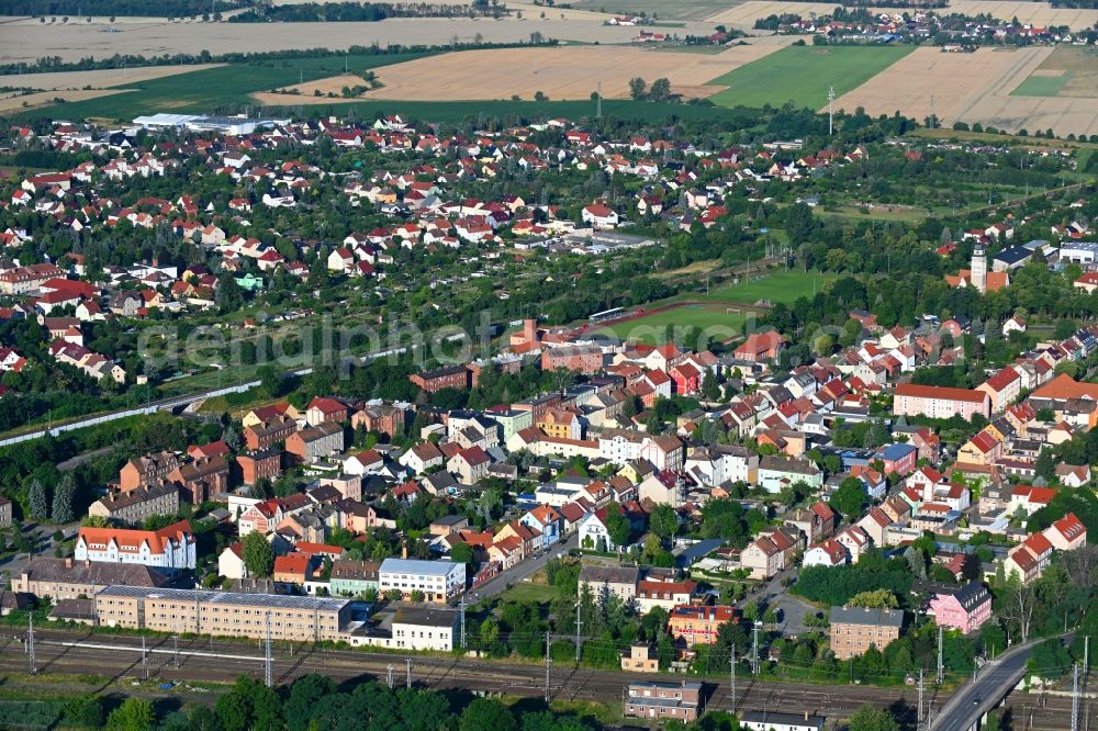 Aerial image Falkenberg/Elster - City view on down town in Falkenberg/Elster in the state Brandenburg, Germany