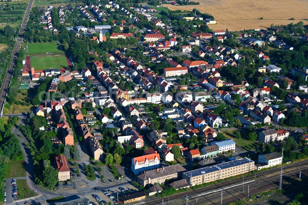 Aerial photograph Falkenberg/Elster - City view on down town in Falkenberg/Elster in the state Brandenburg, Germany