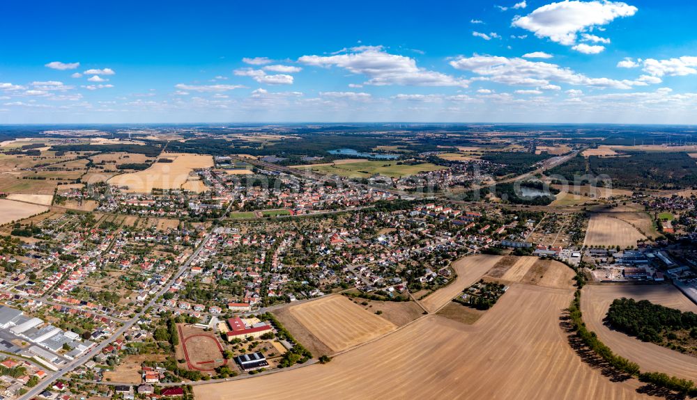 Aerial image Falkenberg/Elster - City view on down town in Falkenberg/Elster in the state Brandenburg, Germany