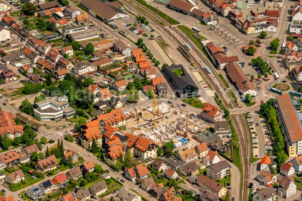 Aerial photograph Freudenstadt - City view on down town in Freudenstadt at Schwarzwald in the state Baden-Wuerttemberg, Germany