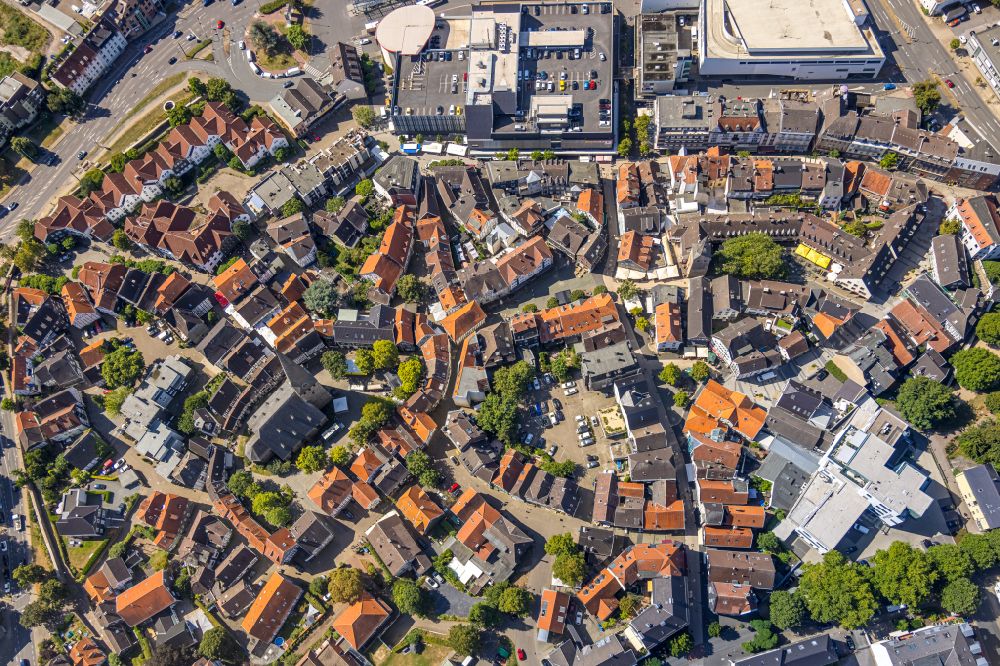 Aerial photograph Hattingen - City view of the city area of in Hattingen in the state North Rhine-Westphalia, Germany