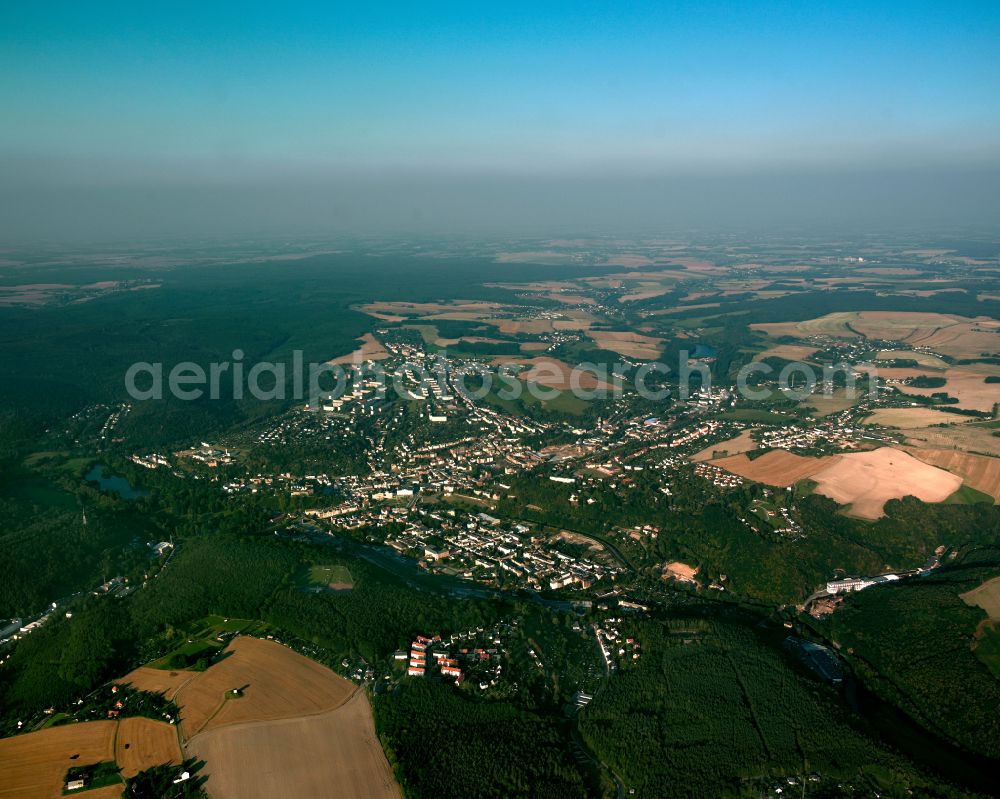 Irchwitz from the bird's eye view: City view on down town in Irchwitz in the state Thuringia, Germany