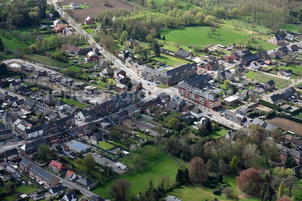 Aerial image Kortessem - City view of the city area of in Kortessem in Vlaan deren, Belgium
