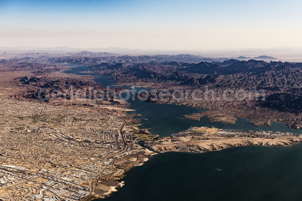 Aerial image Lake Havasu City - City view on down town in Lake Havasu City in Arizona, United States of America