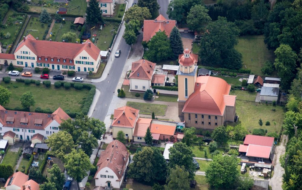 Aerial photograph Lauta - City view of the city area of in Lauta in the state Saxony