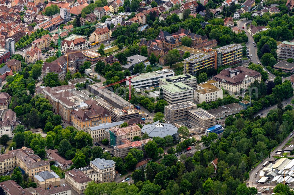 Aerial image Tübingen - City view on down town Nordstadt in Tuebingen in the state Baden-Wurttemberg, Germany