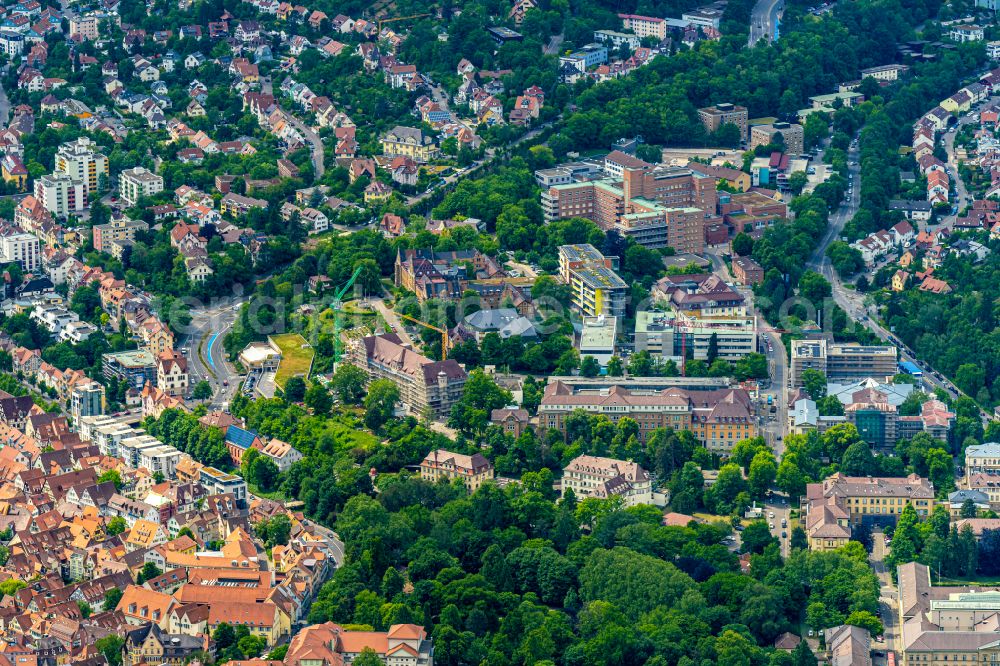 Aerial photograph Tübingen - City view on down town Nordstadt in Tuebingen in the state Baden-Wurttemberg, Germany