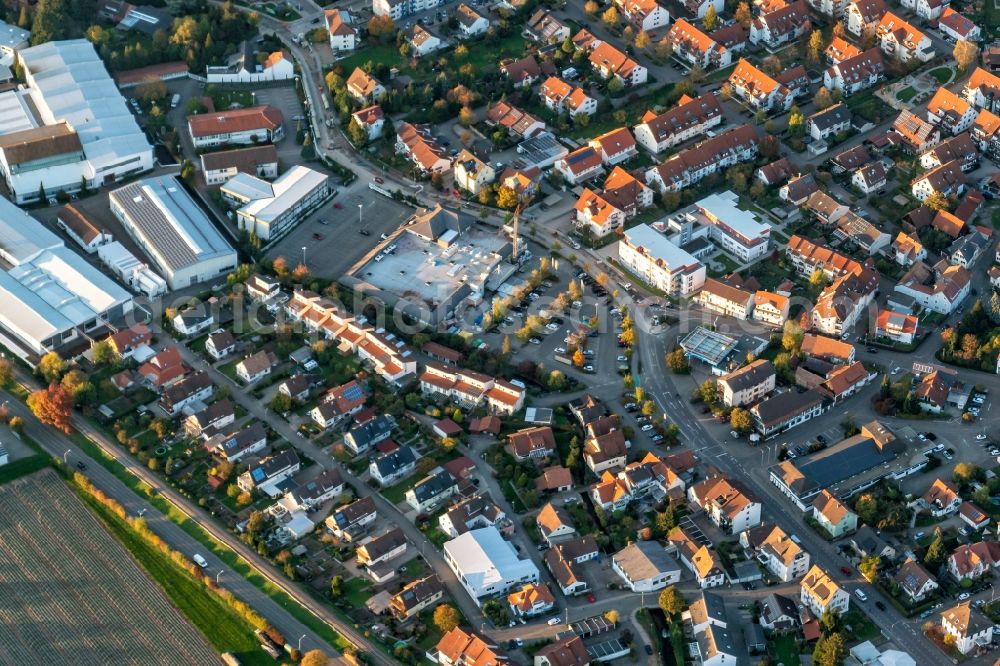 Oberkirch from above - City view of the city area of in Oberkirch in the state Baden-Wurttemberg, Germany