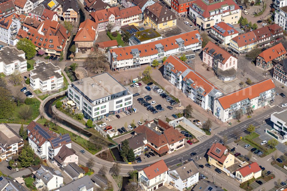 Aerial image Oberkirch - City view of the city area of in Oberkirch in the state Baden-Wurttemberg, Germany