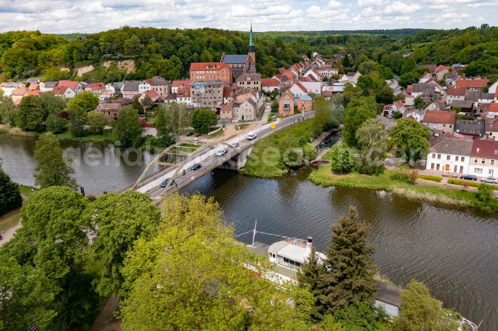 Aerial photograph Oderberg - City view of the city area of in Oderberg in the state Brandenburg