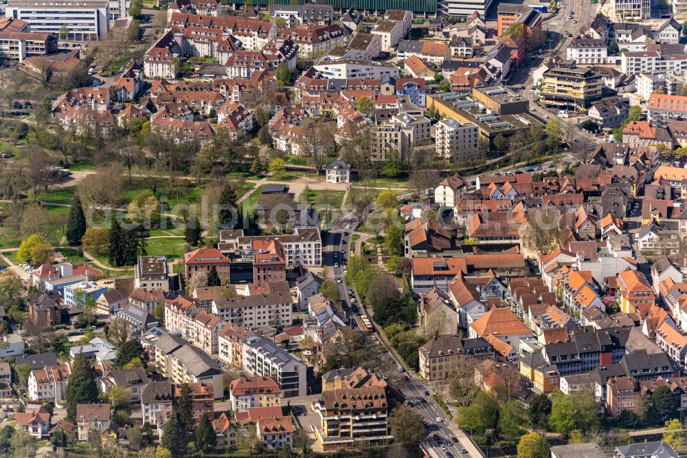 Aerial photograph Offenburg - City view of the city area of in the district Buehl in Offenburg in the state Baden-Wurttemberg, Germany
