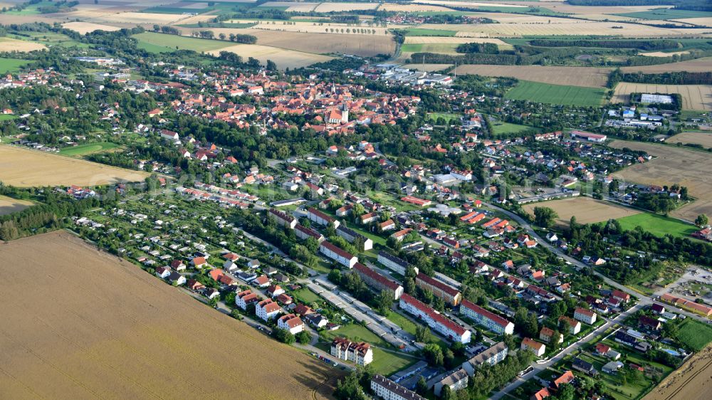 Aerial image Osterwieck - City view on down town in Osterwieck in the state Saxony-Anhalt, Germany