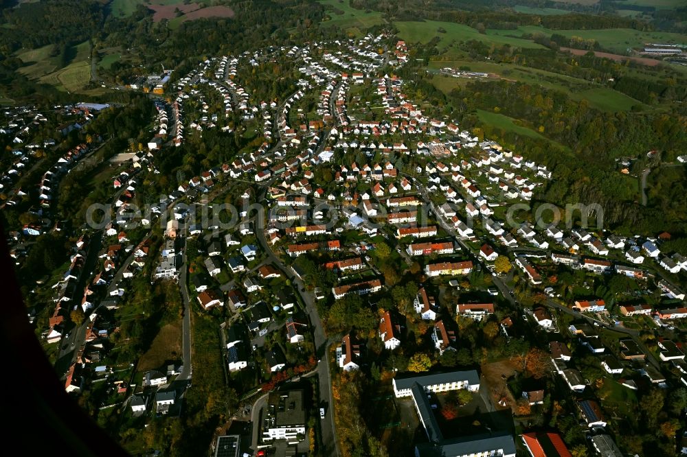 Aerial photograph Ottweiler - City view on down town in Ottweiler in the state Saarland, Germany