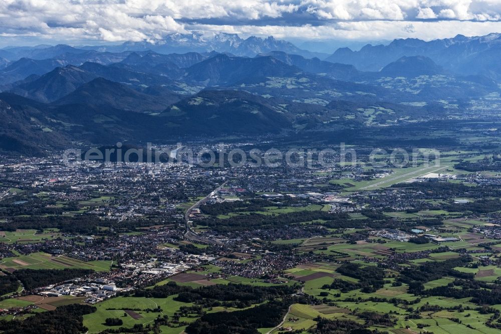 Aerial photograph Salzburg - City view on down town in Salzburg in Austria