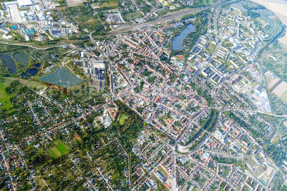 Aerial photograph Stendal - City view of the city area of in Stendal in the state Saxony-Anhalt, Germany