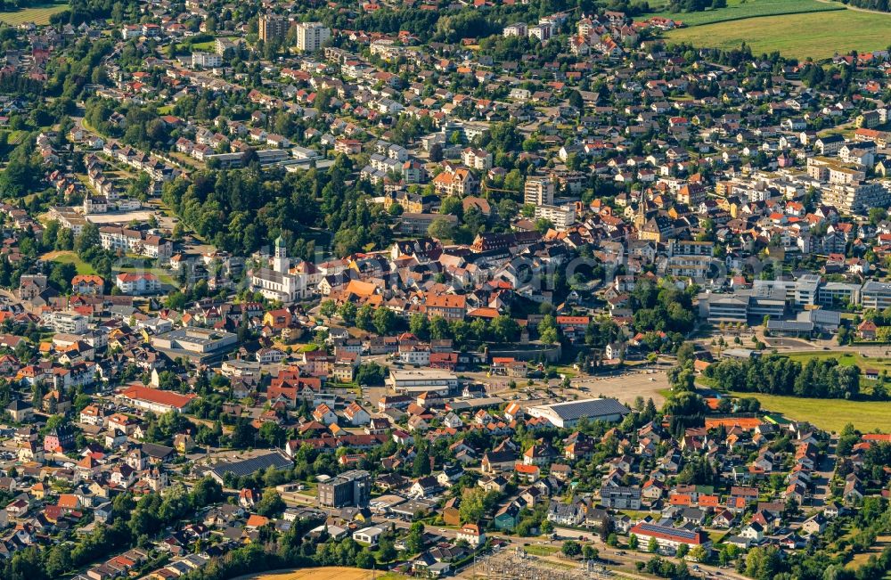 Stockach from the bird's eye view: City view on down town in Stockach in the state Baden-Wuerttemberg, Germany
