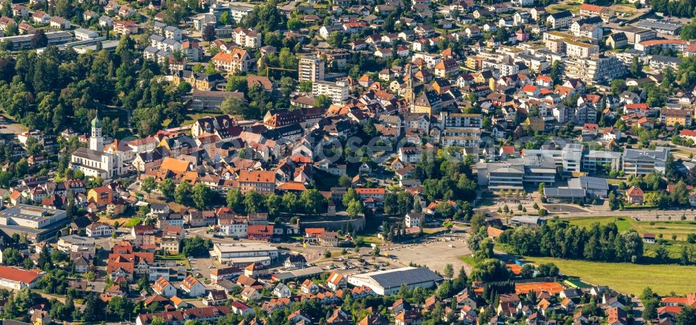 Aerial photograph Stockach - City view on down town in Stockach in the state Baden-Wuerttemberg, Germany
