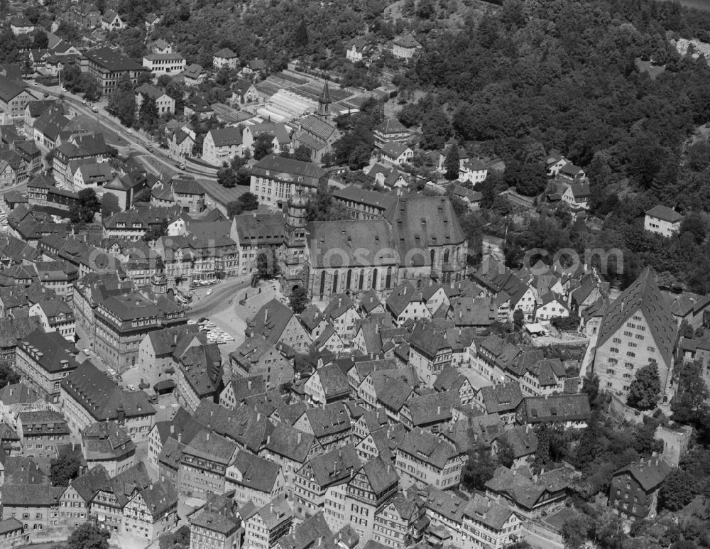 Aerial photograph Waiblingen - City view on down town in Waiblingen in the state Baden-Wuerttemberg, Germany