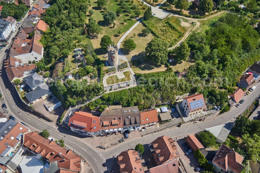 Aerial photograph Weingarten (Baden) - City view on down town in Weingarten (Baden) in the state Baden-Wurttemberg, Germany