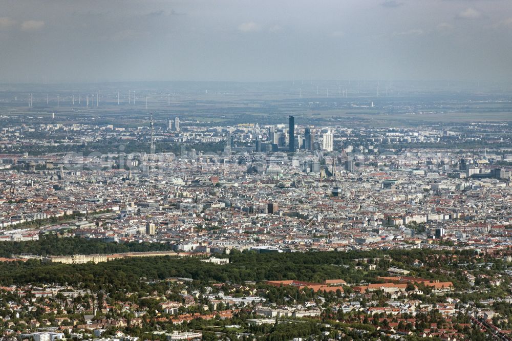 Aerial photograph Wien - City view on down town in Vienna in Austria