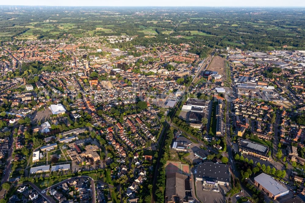 Winterswijk from the bird's eye view: City view on down town in Winterswijk in Gelderland, Netherlands