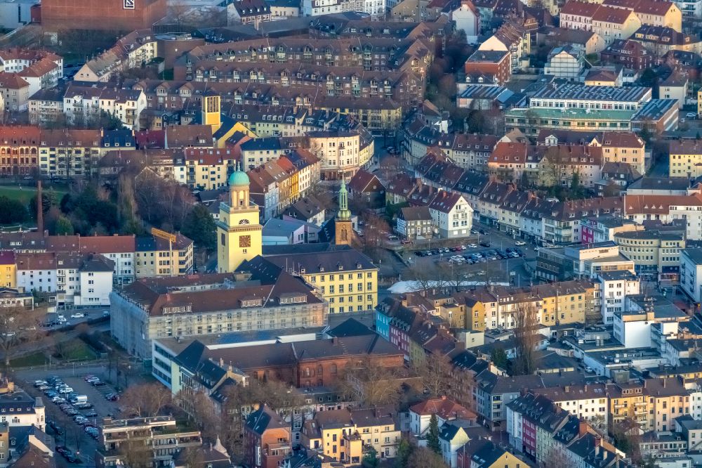 Aerial image Witten - City view on down town in Witten at Ruhrgebiet in the state North Rhine-Westphalia, Germany