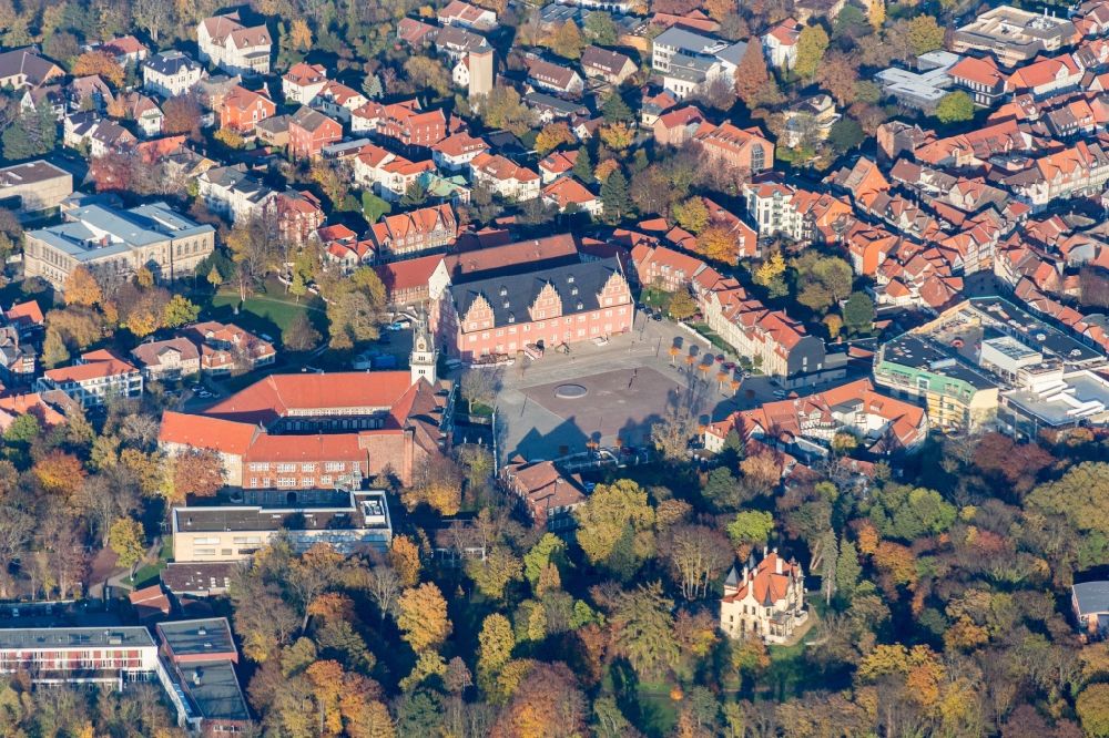 Aerial photograph Wolfenbüttel - City view on down town of Wolfenbuettel in the state Lower Saxony, Germany