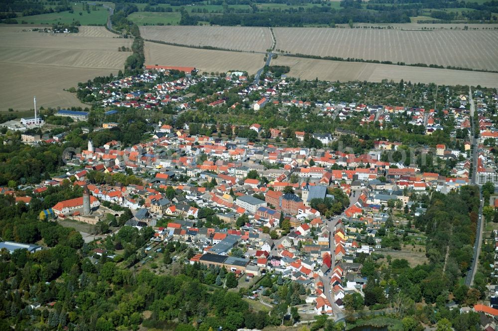 Aerial photograph Zörbig - City view on down town in Zoerbig in the state Saxony-Anhalt, Germany
