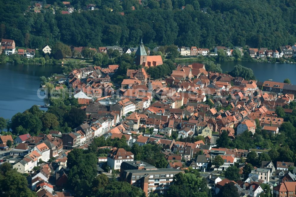 Aerial image Mölln - City view of downtown area in Moelln in the state Schleswig-Holstein