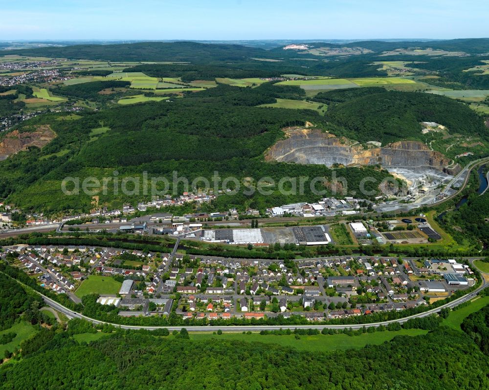 Kirn from above - Cityscape of Kirn in Rhineland-Palatinate