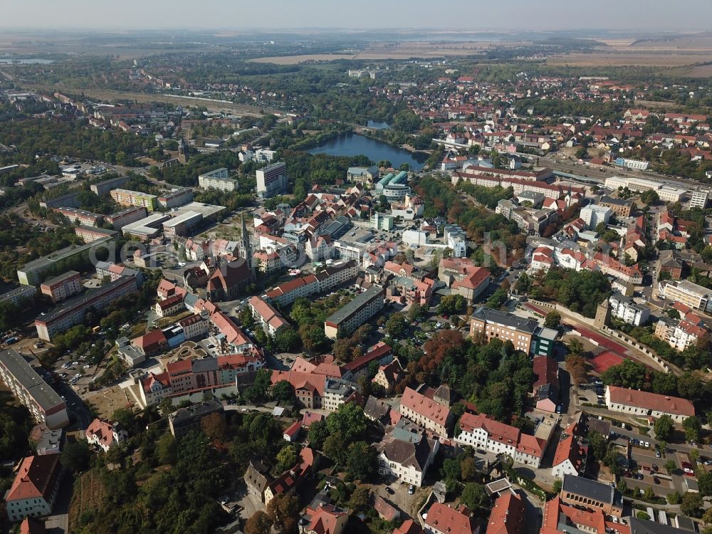 Aerial photograph Merseburg (Saale) - City View Merseburg in Saxony-Anhalt
