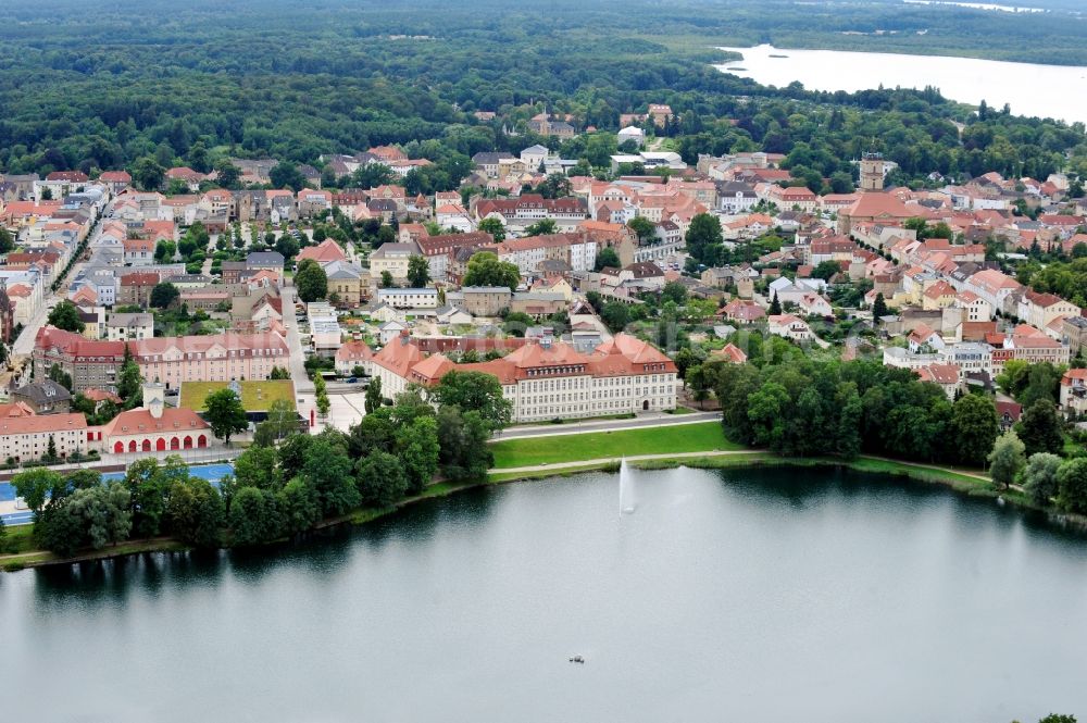Neustrelitz from the bird's eye view: City view of Neustrelitz in Mecklenburg-Western Pomerania