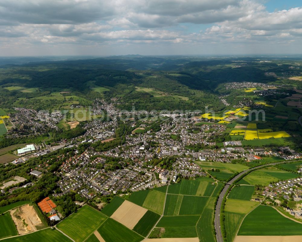 Aerial image Neuwied, Niederbieber - City view from Neuwied, Niederbieber in the state Rhineland-Palatinate
