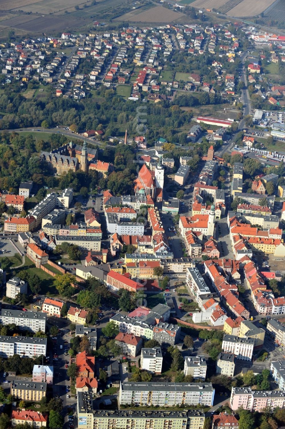 Aerial photograph Olesnica - Cityscape of Olesnica in Lower Silesia in Poland