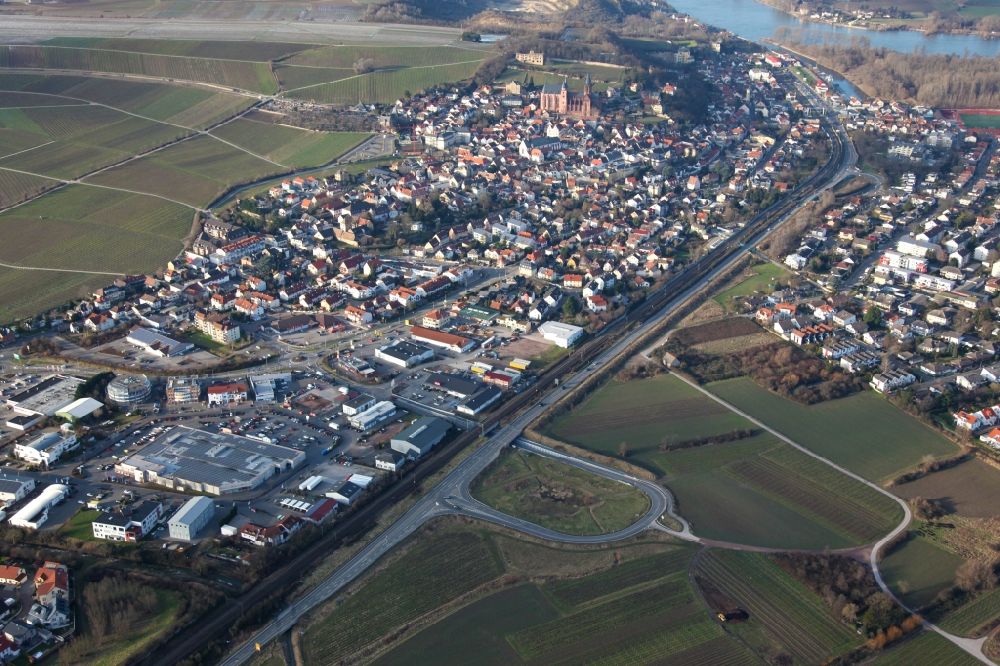 Aerial photograph Oppenheim - City view of Oppenheim in the state Rhineland-Palatinate