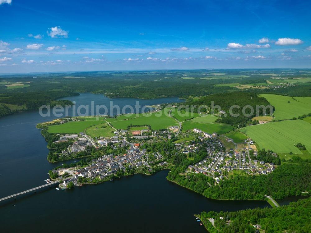 Aerial image Saalburg-Ebersdorf - Cityscape of the town Saalburg - Ebersdorf in Thuringia