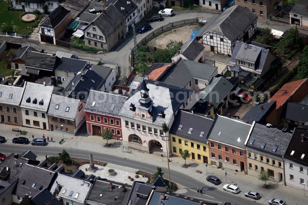 Aerial photograph Saalburg-Ebersdorf - Cityscape of the town Saalburg - Ebersdorf in Thuringia