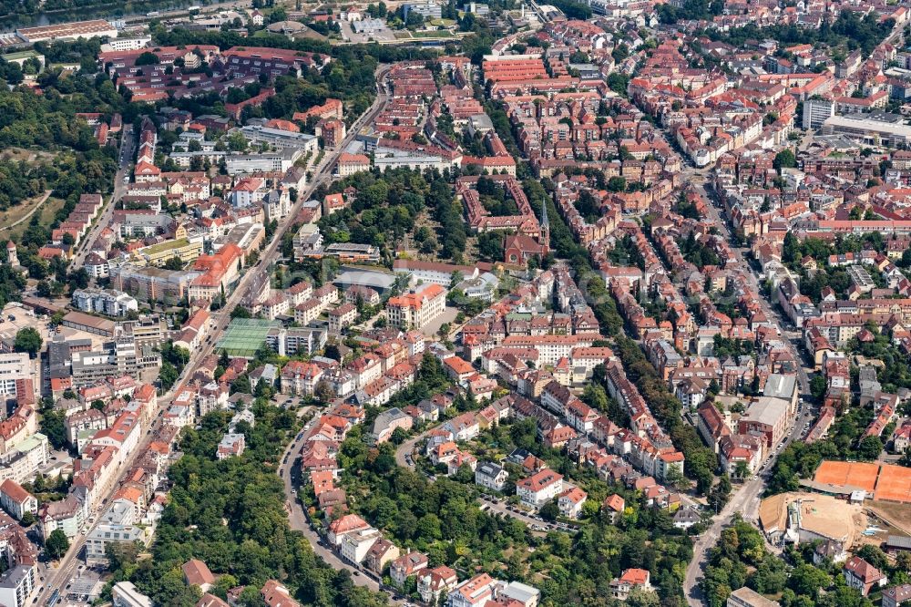 Stuttgart from the bird's eye view: District Ostheim in the city in Stuttgart in the state Baden-Wurttemberg, Germany