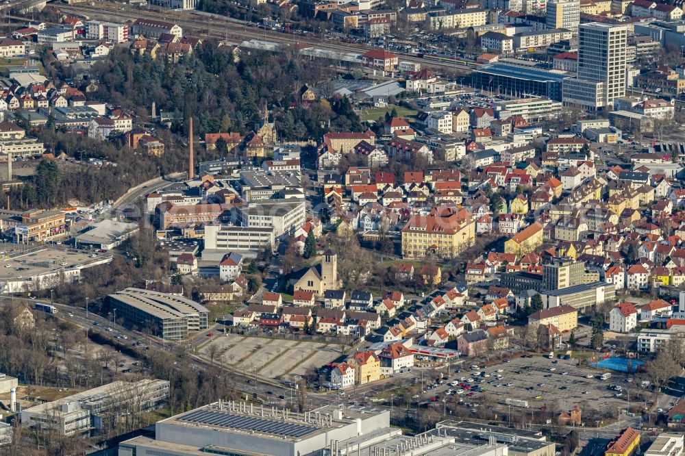 Aerial photograph Betzingen - District in the city in Betzingen in the state Baden-Wurttemberg, Germany