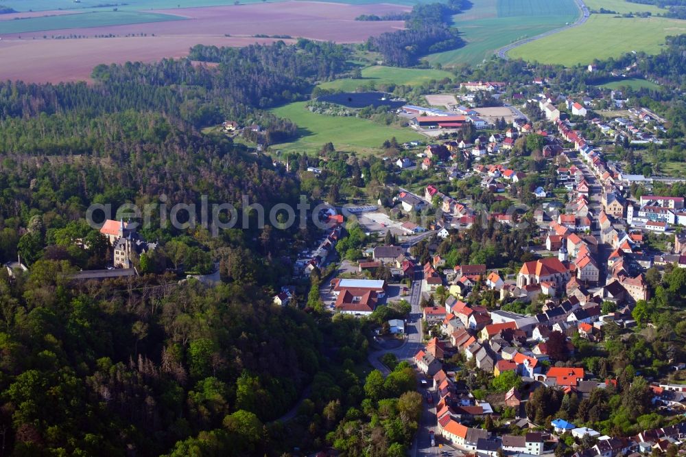 Aerial image Mansfeld - District in the city in the district Vatterode in Mansfeld in the state Saxony-Anhalt, Germany