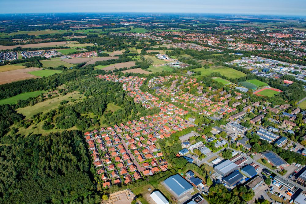 Aerial photograph Stade - Urban area Ottenbeck in Stade in the state Lower Saxony, Germany