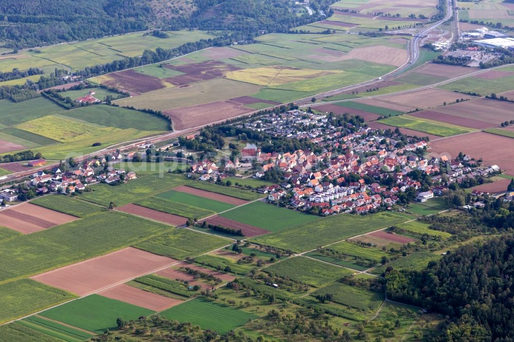 Aerial image Tübingen - District Kilchberg in the city in Tuebingen in the state Baden-Wuerttemberg, Germany