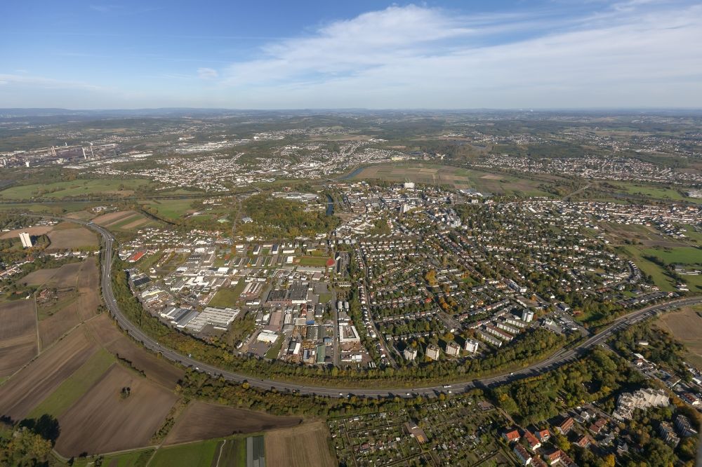 Aerial photograph Saarlouis - City view of the city center and the city center of Saarlouis in Saarland