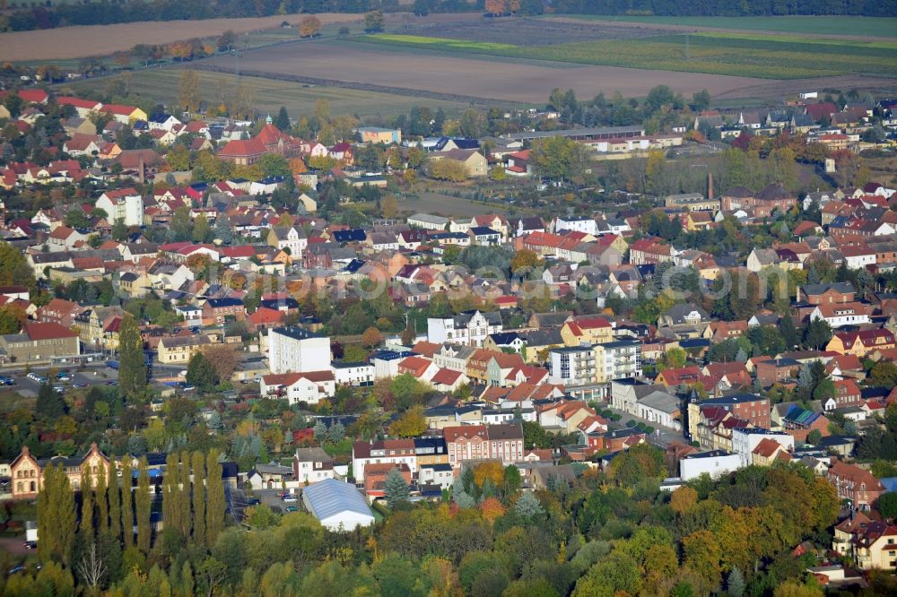 Aerial photograph Tangerhütte - Cityscape of Tangerhütte in the state Saxony-Anhalt