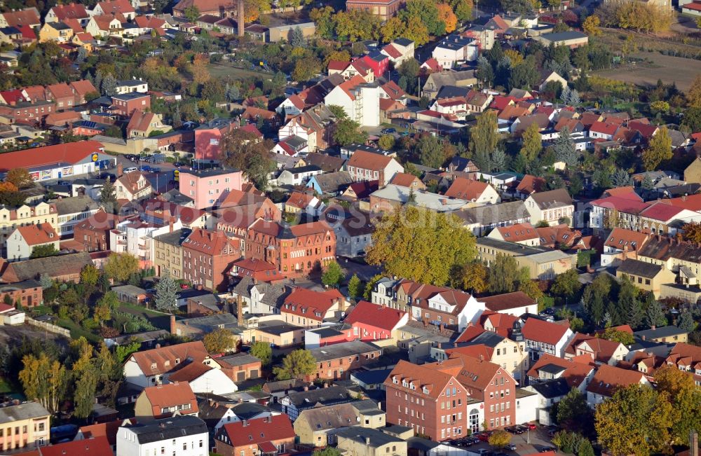 Aerial image Tangerhütte - Cityscape of Tangerhütte in the state Saxony-Anhalt