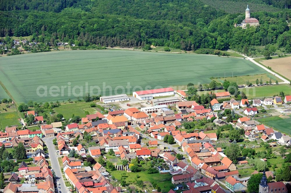 Aerial image Tonndorf - Town view of Tonndorf in the state of Thuringia