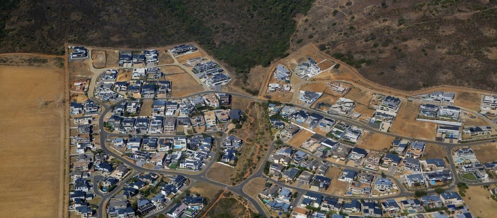 Kapstadt from above - District of Parow at the mountain Tygerberg in the city of Cape Town in Western Cape, South Africa
